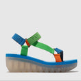 Load image into Gallery viewer, FLY LONDON YEFA PISTACHIO MULTI COLOR AZURRE - Women Sandals - Collective Shoes