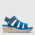 Load image into Gallery viewer, FLY LONDON YOJI AZURRE - Women Sandals - Collective Shoes