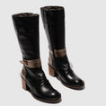 Load image into Gallery viewer, FLY LONDON BEIF BLACK / DK GOLD - Women High Boots - Collective Shoes