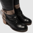 Load image into Gallery viewer, FLY LONDON BEIF BLACK / DK GOLD - Women High Boots - Collective Shoes