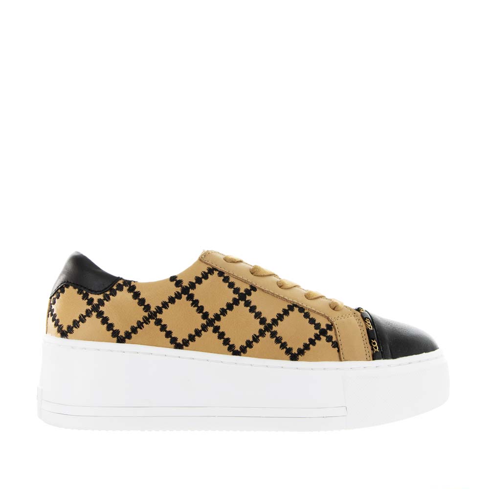 ALFIE & EVIE FRANKIE BLACK CAMEL - Women sneakers - Collective Shoes