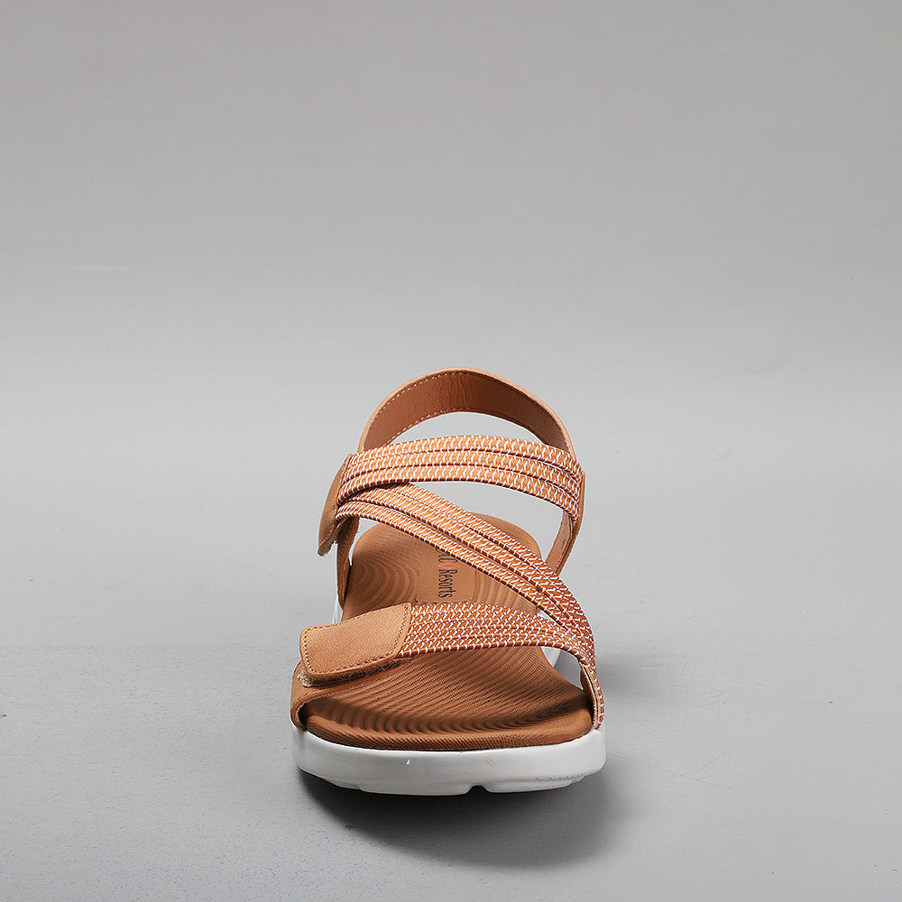 CC RESORTS FLORRIE TAN - Women Sandals - Collective Shoes