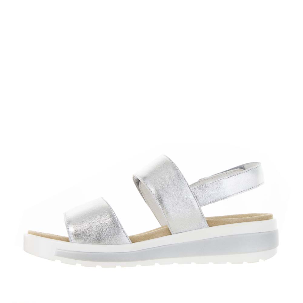 ZIERA GARLIN SILVER WHITE - Women Sandals - Collective Shoes