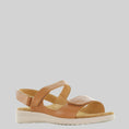 Load image into Gallery viewer, ZIERA BENJI DK TAN - ALMOND - Women Sandals - Collective Shoes