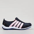 Load image into Gallery viewer, CC RESORTS JADA casuals in navy and baby pink, featuring a stylish side design, perfect for relaxed summer wear.