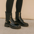 Load image into Gallery viewer, LE SANSA CANDY BLACK PATENT - Women Boots - Collective Shoes