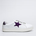 Load image into Gallery viewer, ALFIE & EVIE VALDO WHITE PURPLE - Women Sneakers - Collective Shoes