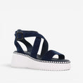 Load image into Gallery viewer, MINX PALAZO NAVY SUEDE