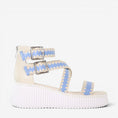 Load image into Gallery viewer, MINX PLAZA WOVEN SKY BLUE RAFFIA
