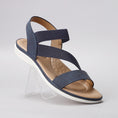 Load image into Gallery viewer, CC RESORTS QING NAVY - Women Sandals - Collective Shoes