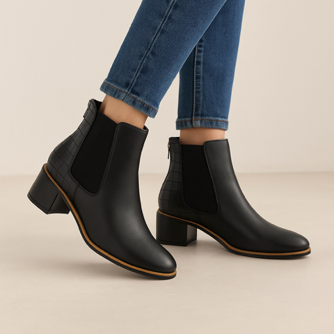 LE SANSA REMTON BLACK - Women Boots - Collective Shoes