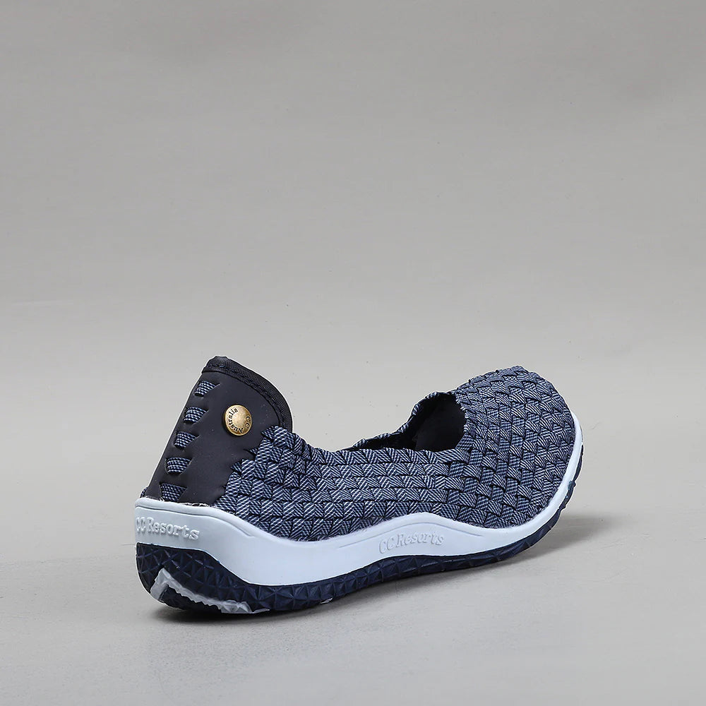 CC RESORTS SUGAR DENIM - Women Flats - Collective Shoes