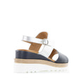 Load image into Gallery viewer, LE SANSA TESS NAVY SILVER - Women Sandals - Collective Shoes