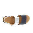 Load image into Gallery viewer, LE SANSA TESS NAVY SILVER - Women Sandals - Collective Shoes