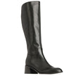 Load image into Gallery viewer, EOS Wyoming black high boots featuring sleek leather design and stylish ankle height, showcased from a side angle.