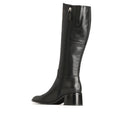 Load image into Gallery viewer, EOS Wyoming black high boots with sleek exterior and comfortable inside view, stylish footwear by EOS.