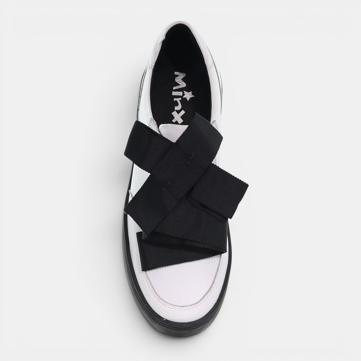 MINX YOKO WHITE BLACK RIBBON