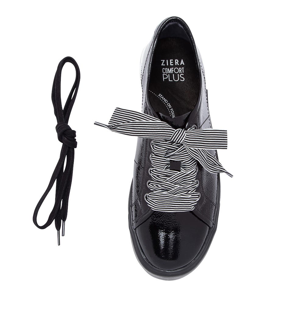 ZIERA ASHLEEN BLACK PATENT - Women sneakers - Collective Shoes