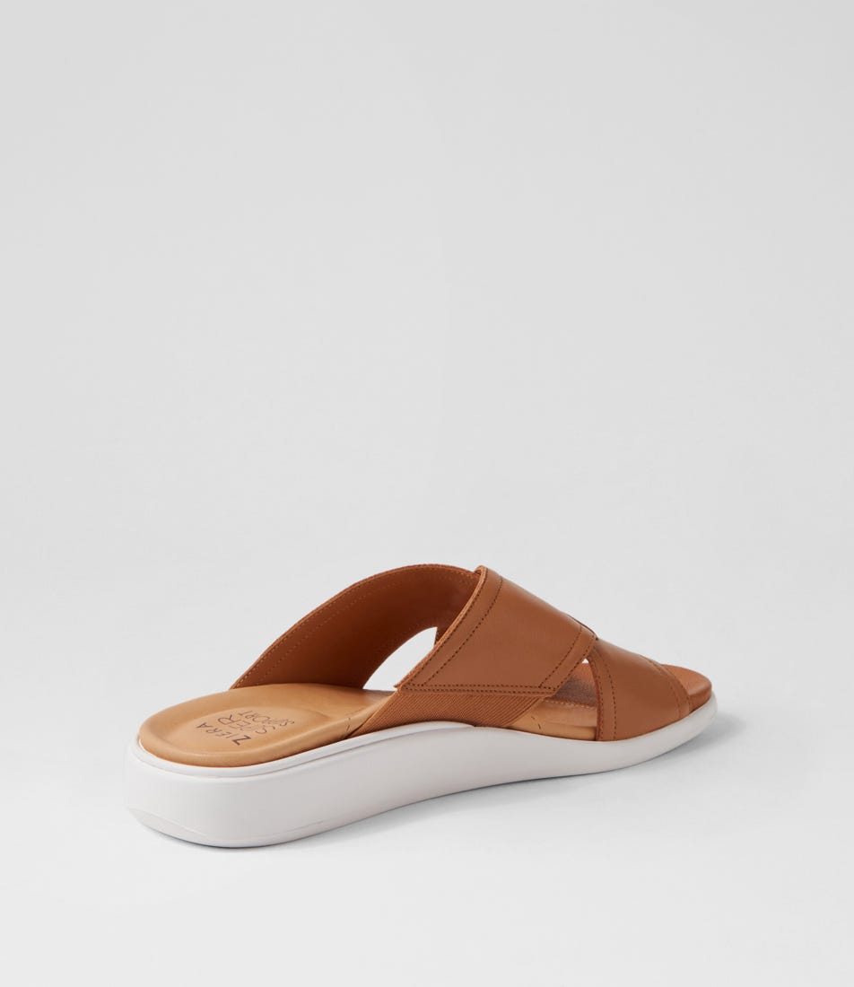 ZIERA IYOLO DK TAN - Women Slides - Collective Shoes