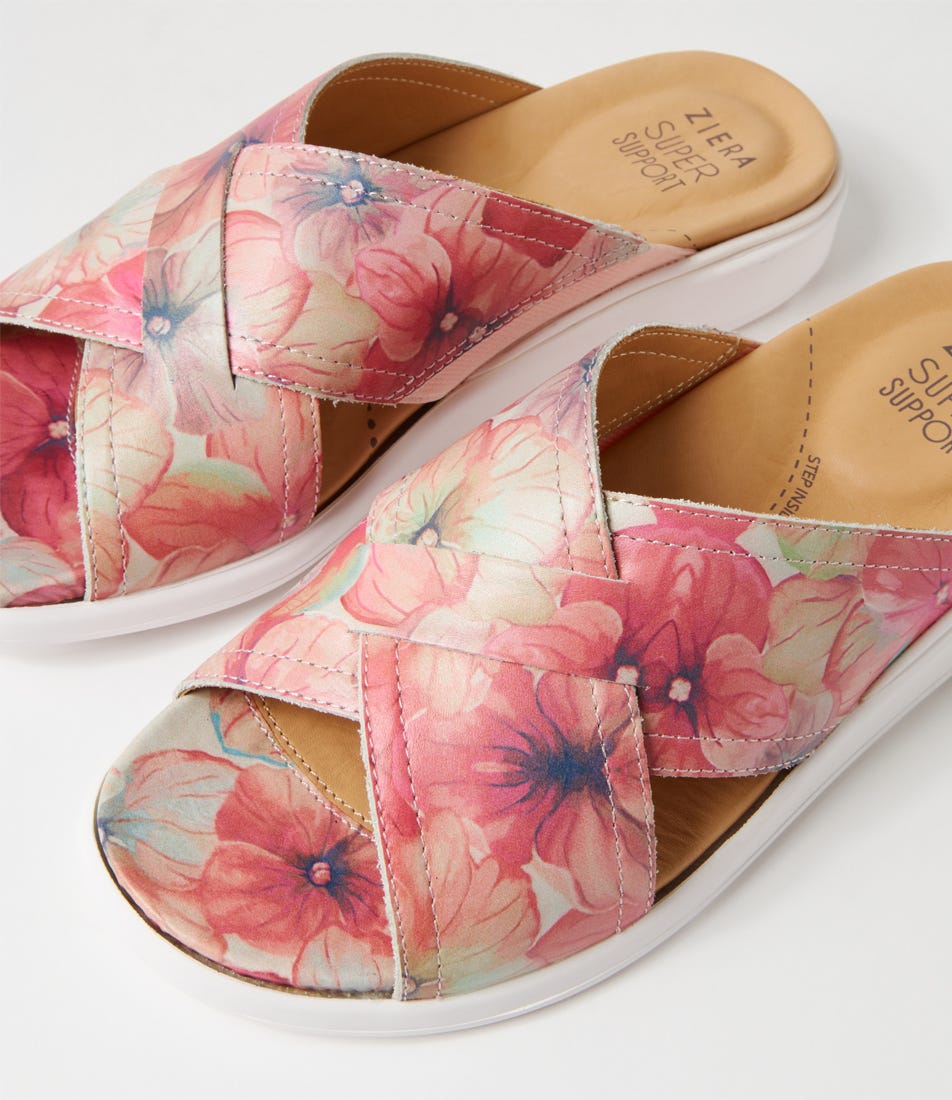 ZIERA IYOLO MELON FLOWER - Women Slides - Collective Shoes