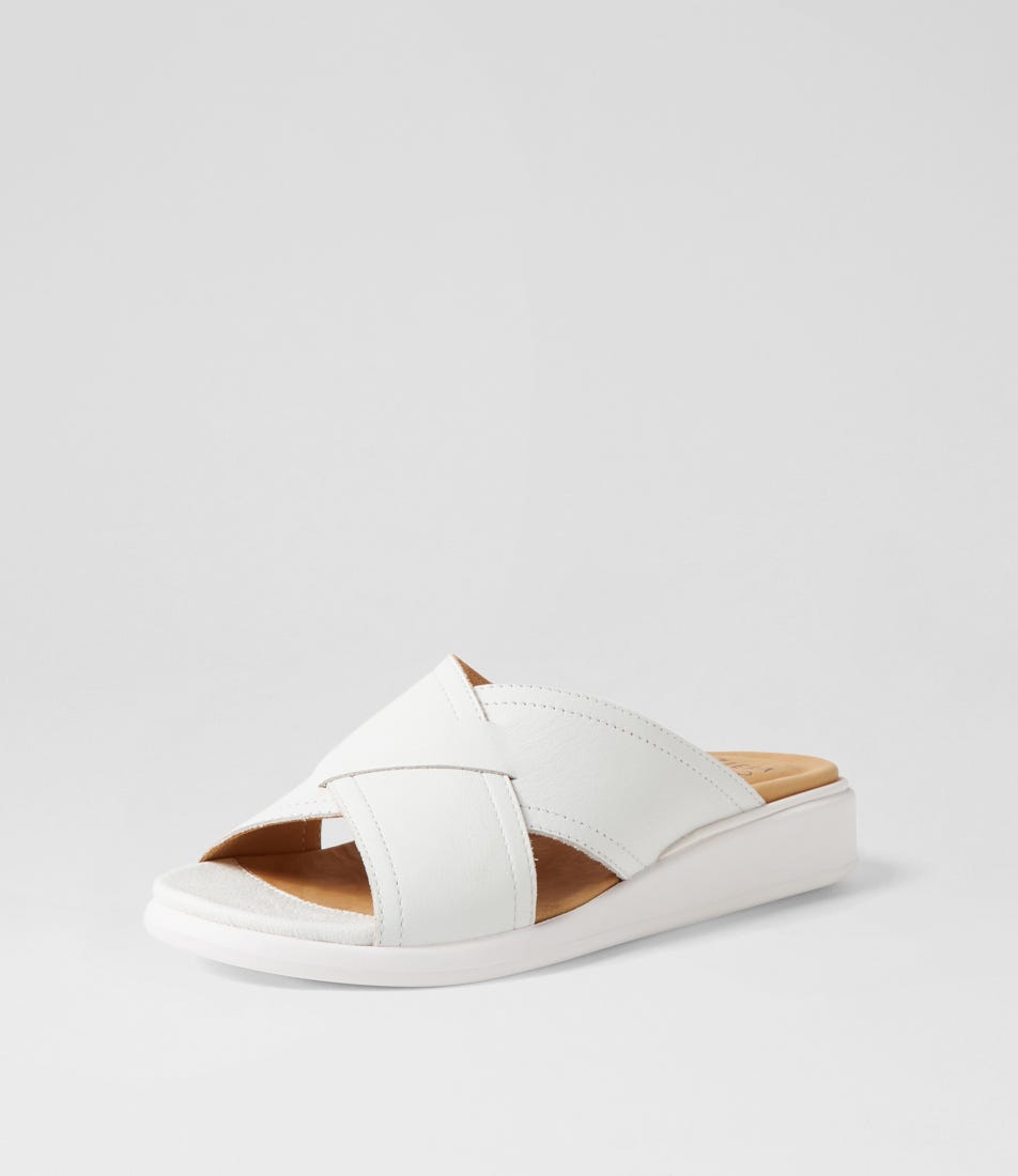 ZIERA IYOLO WHITE - Women Slides - Collective Shoes