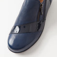 Load image into Gallery viewer, ZIERA SAGE NAVY PATENT - Women Slip-ons - Collective Shoes