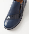 Load image into Gallery viewer, ZIERA SAGE NAVY PATENT - Women Slip-ons - Collective Shoes