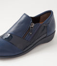 Load image into Gallery viewer, ZIERA SAGE NAVY PATENT - Women Slip-ons - Collective Shoes