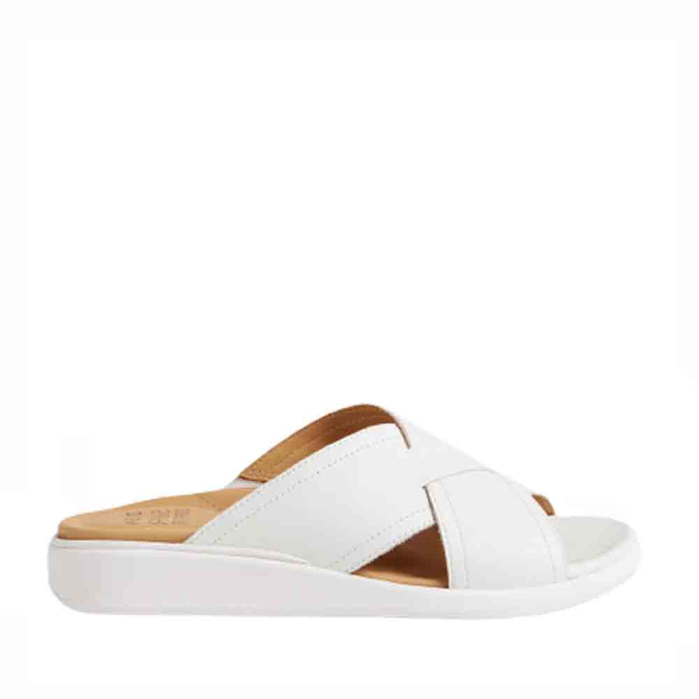ZIERA IYOLO WHITE - Women Slides - Collective Shoes