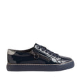 Load image into Gallery viewer, ZIERA PAMELA NAVY PEWTER PATENT - Women sneakers - Collective Shoes
