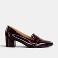 Load image into Gallery viewer, ZIERA VAMITY BURGUNDY PATENT