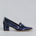 Load image into Gallery viewer, ZIERA VAMITY NAVY PATENT - Women Heels - Collective Shoes