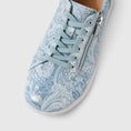 Load image into Gallery viewer, ZIERA SOLAR BLUE SILVER PAISLEY