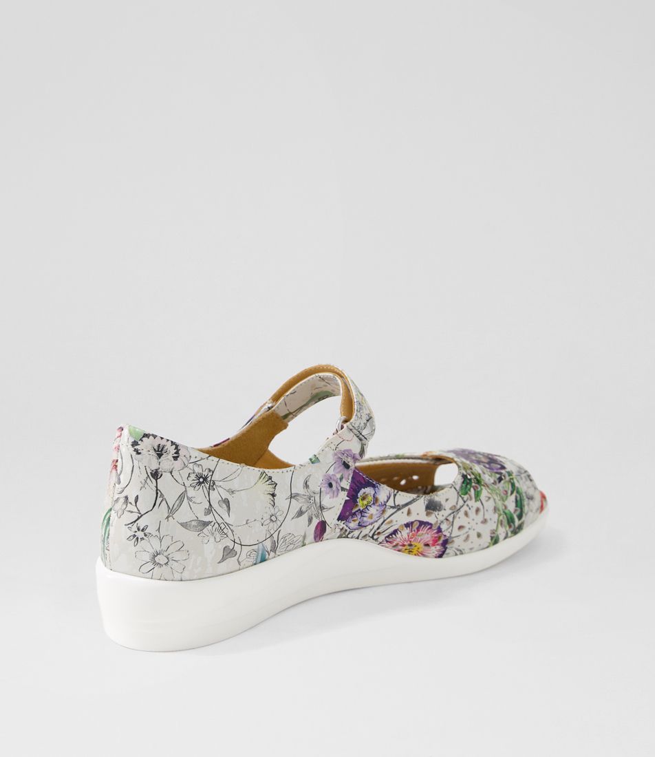 ZIERA DAFFODIL WHITE FIELDS - Women Sandals - Collective Shoes