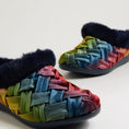 Load image into Gallery viewer, ZIERA FIFI RAINBOW WOVEN - Women slippers - Collective Shoes
