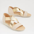 Load image into Gallery viewer, ZIERA UMATO VANILLA PALE GOLD - Women Sandals - Collective Shoes