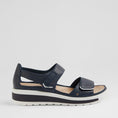 Load image into Gallery viewer, ZIERA GEDD NAVY WHITE - Women Sandals - Collective Shoes