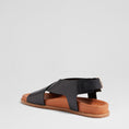 Load image into Gallery viewer, ZIERA HANAKO BLACK TAN - Women Sandals - Collective Shoes