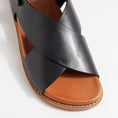 Load image into Gallery viewer, ZIERA HANAKO BLACK TAN - Women Sandals - Collective Shoes