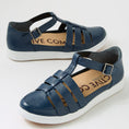 Load image into Gallery viewer, ZIERA DIANEY NAVY WHITE - Women Sandals - Collective Shoes