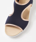 Load image into Gallery viewer, ZIERA ULLAHS NAVY ROSE - Women Sandals - Collective Shoes