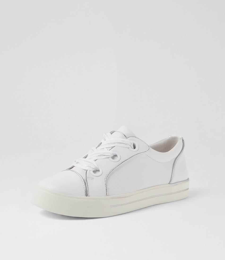 ZIERA ASCOTT WHITE SILVER - Women Sneakers - Collective Shoes