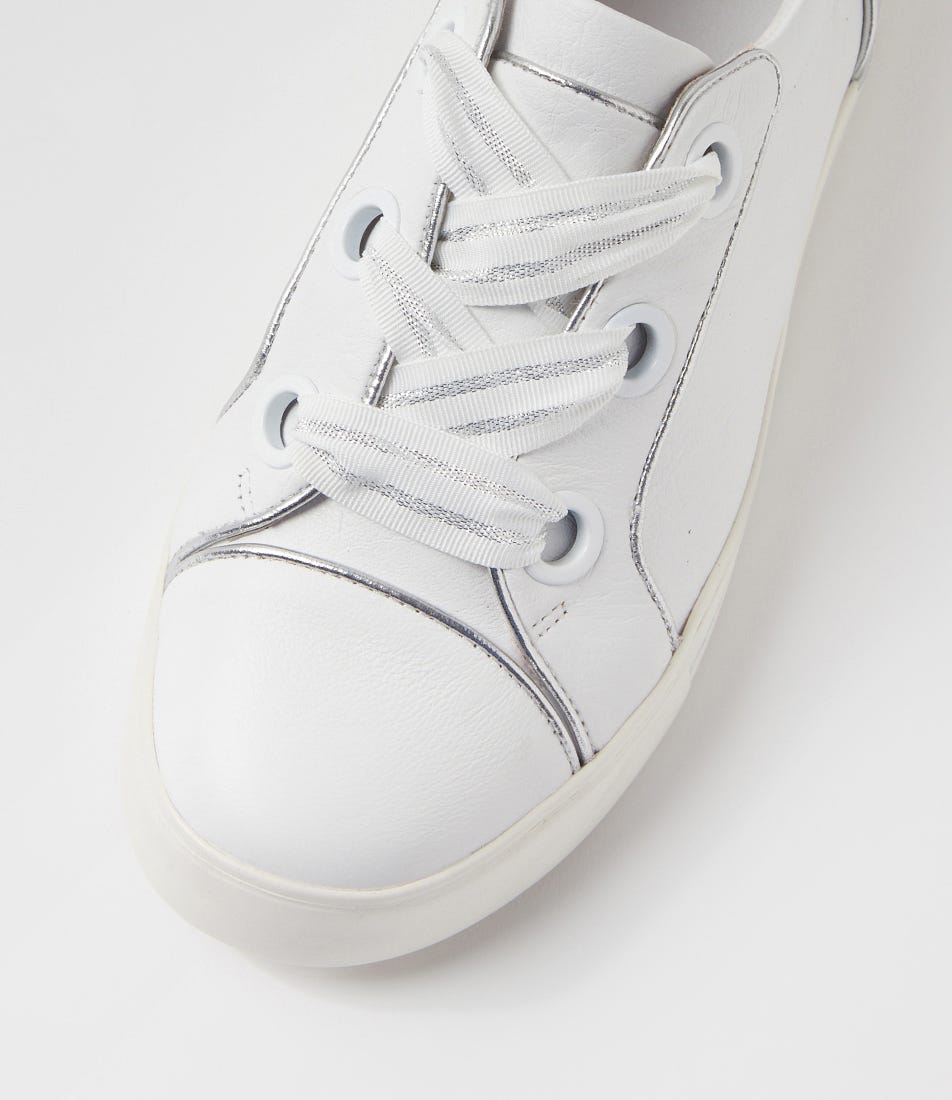 ZIERA ASCOTT WHITE SILVER - Women Sneakers - Collective Shoes