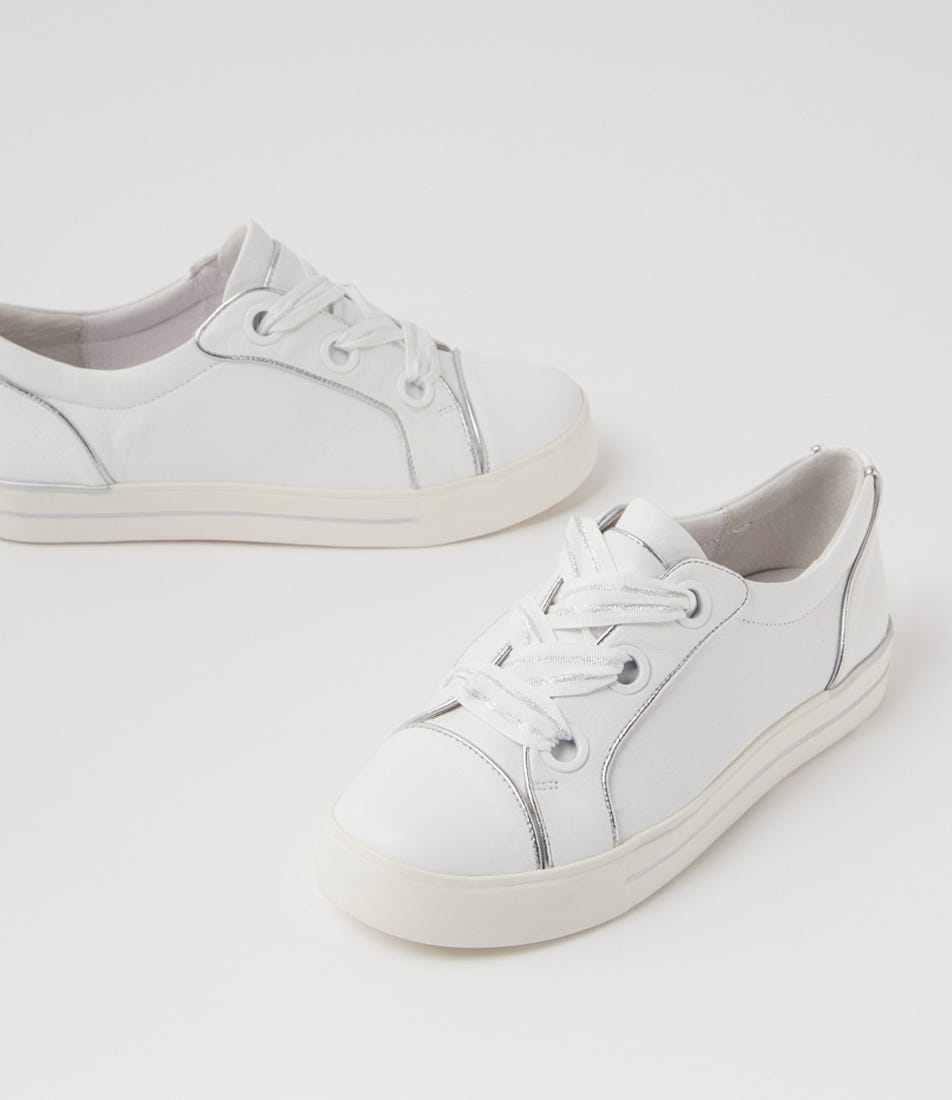 ZIERA ASCOTT WHITE SILVER - Women Sneakers - Collective Shoes