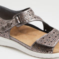 Load image into Gallery viewer, ZIERA BIZZA PEWTER WHITE - Women Sandals - Collective Shoes