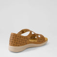Load image into Gallery viewer, ZIERA BIZZA DARK TAN ALMOND - Women Sandals - Collective Shoes