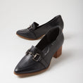 Load image into Gallery viewer, ZIERA VOLTA BLACK NATURAL - Women Heels - Collective Shoes