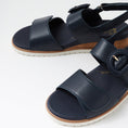 Load image into Gallery viewer, ZIERA VATCH DK NAVY - WHITE - Women Sandals - Collective Shoes