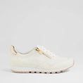 Load image into Gallery viewer, ZIERA BRIDDIE WHITE PALE GOLD - Women Sneakers - Collective Shoes