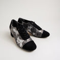 Load image into Gallery viewer, ZIERA ZINKY BLACK CHARCOAL - Women Oxford / Brogue Shoes - Collective Shoes